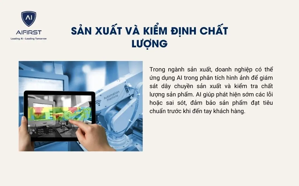 Hệ thống AI phân tích, nhận dạng hình ảnh hỗ trợ doanh nghiệp sản xuất