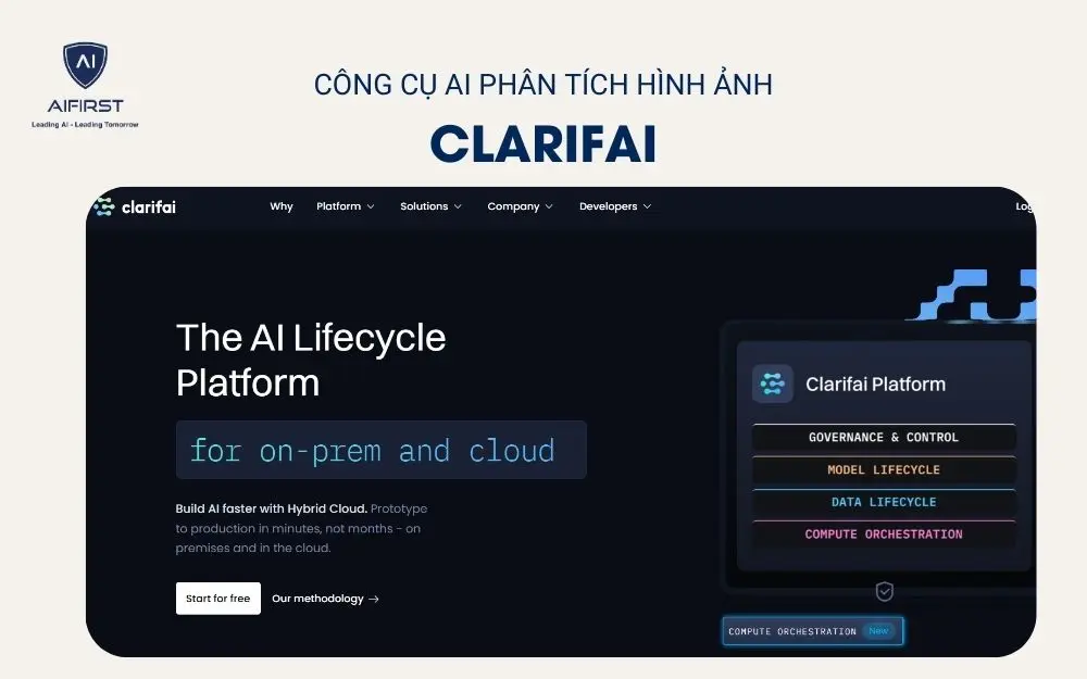 Clarifai là nền tảng AI mạnh mẽ, cung cấp giải pháp phân tích hình ảnh