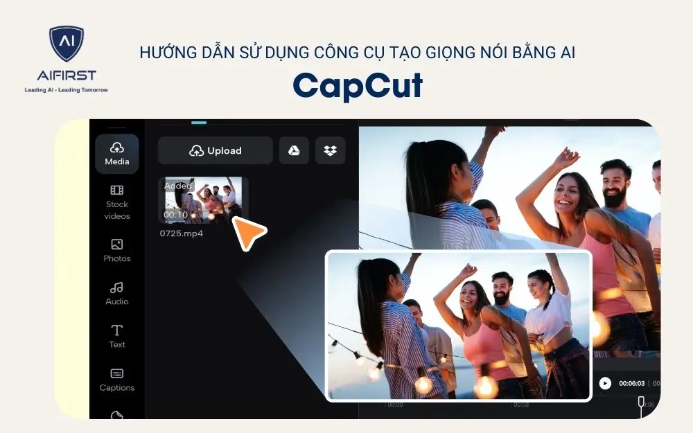 Tạo dự án mới và thêm video