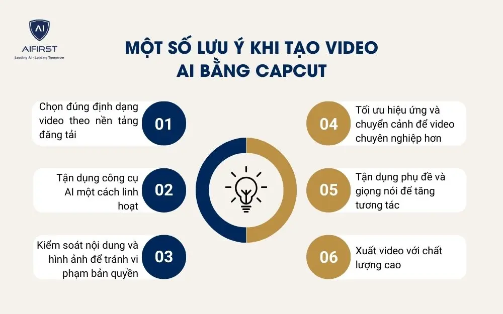 6 lưu ý khi sử dụng CapCut AI để tạo và chỉnh sửa video