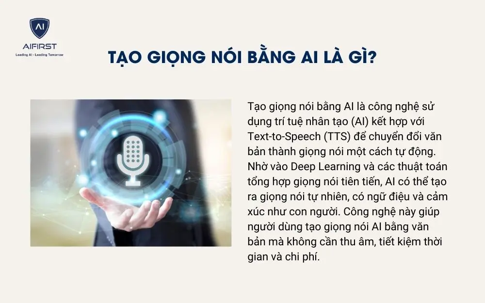 Tạo giọng nói bằng AI là gì?