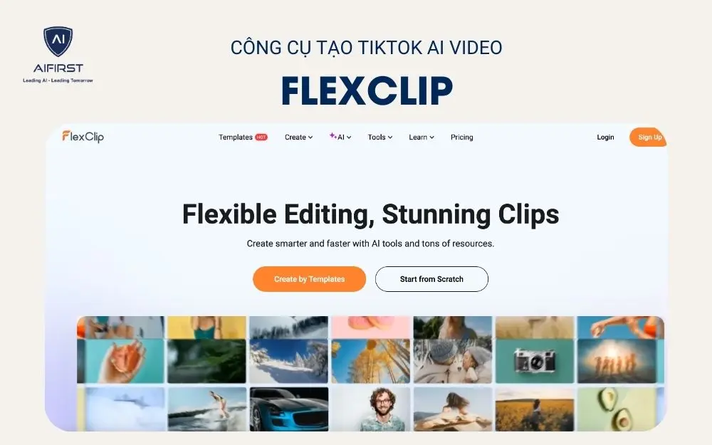 Công cụ tạo TikTok AI video FlexClip