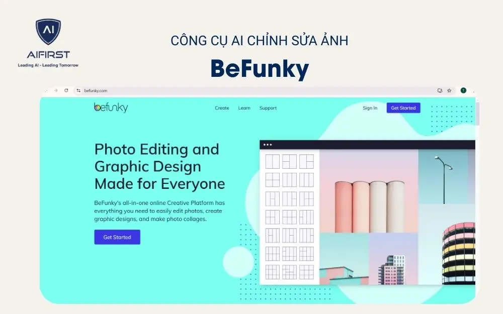 Công cụ AI chỉnh sửa ảnh - BeFunky