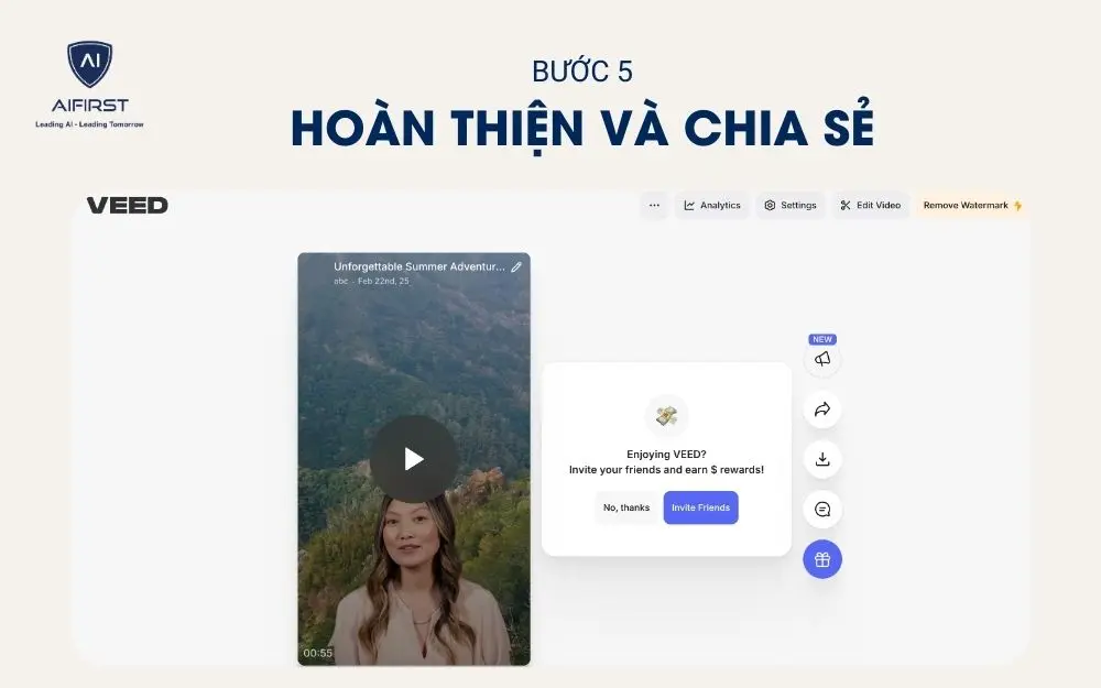 Hoàn thiện và chia sẻ video đã tạo lên nền tảng TikTok