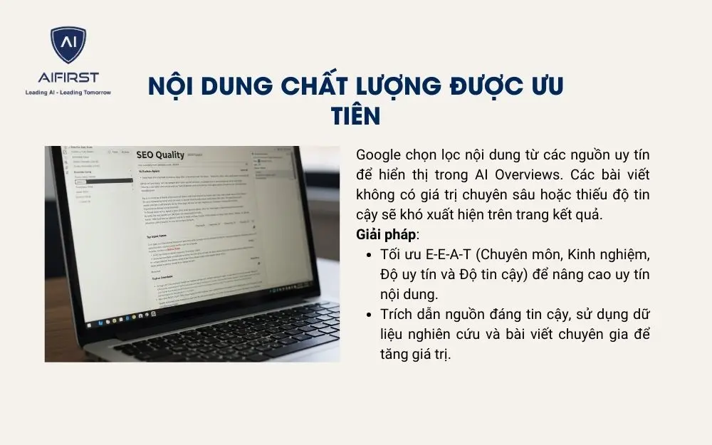 Nội dung của website cần được đảm bảo chất lượng