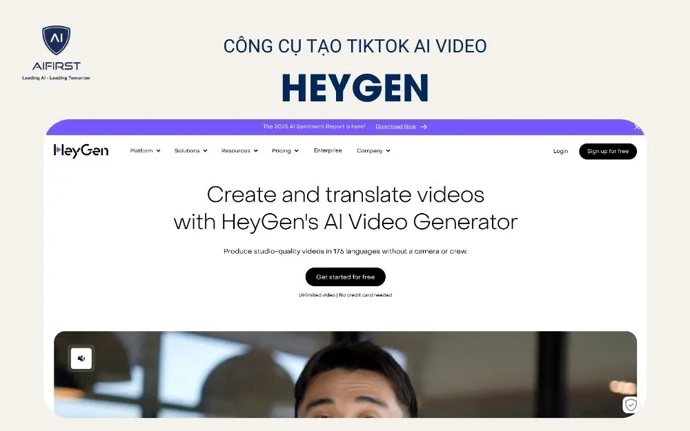 Công cụ tạo TikTok AI video HeyGen