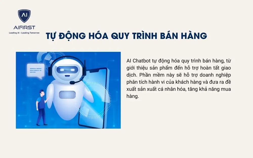 Tự động hóa quy trình bán hàng với phần mềm Chatbot AI