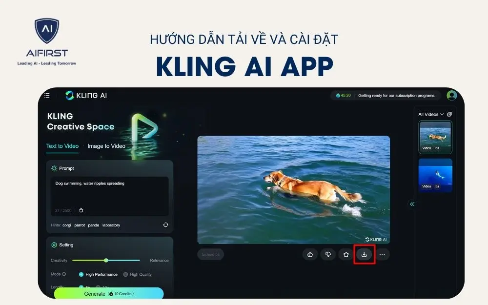 Nhấn “Download” để tải về video