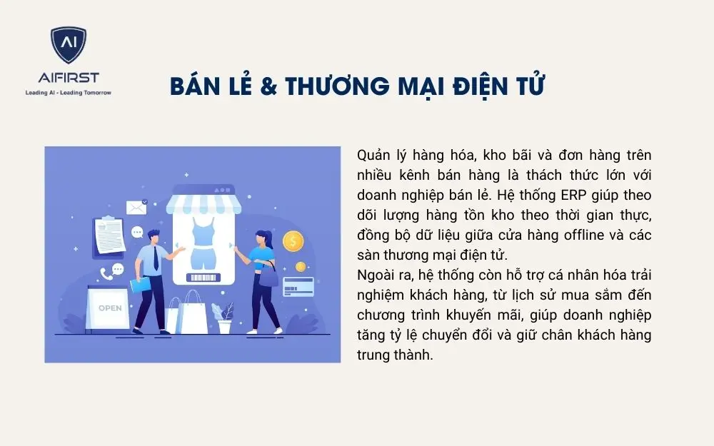 ERP hỗ trợ cửa hàng bán lẻ tối ưu hóa quy trình vận hành