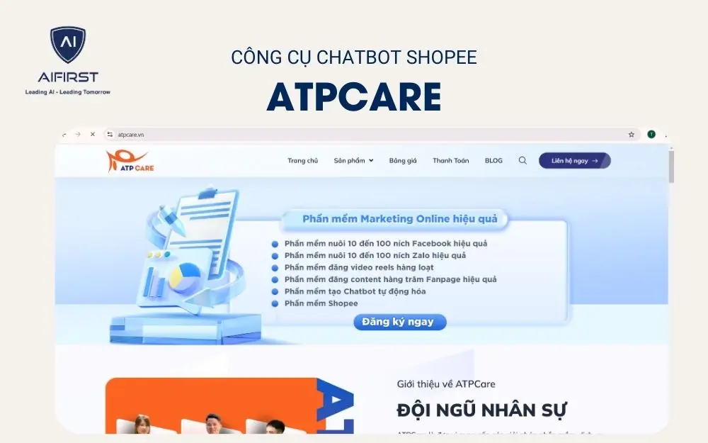 Công cụ chatbot Shopee - ATPCare