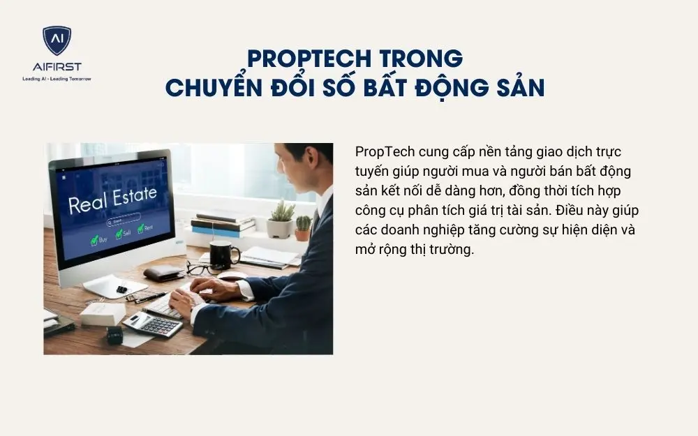 Ứng dụng công nghệ PropTech trong chuyển đổi số bất động sản