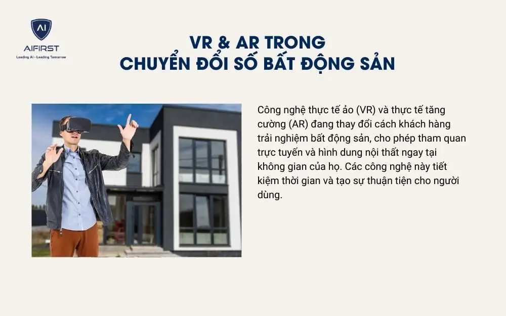 Ứng dụng công nghệ VR và AR trong chuyển đổi số bất động sản