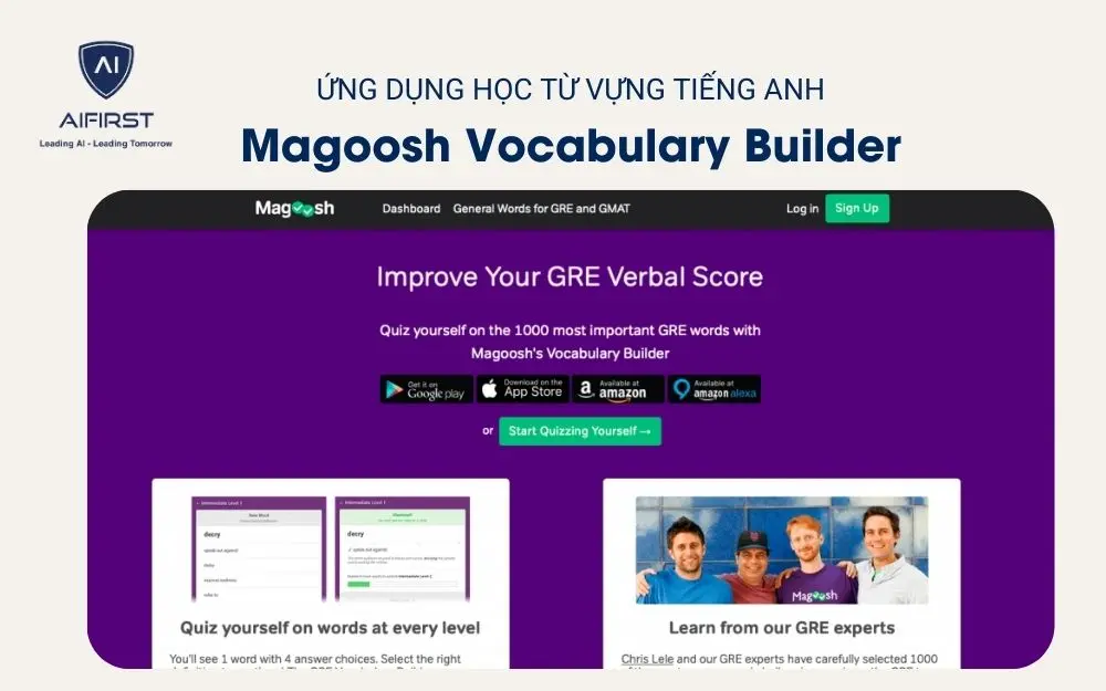 Ứng dụng học từ vựng tiếng Anh - Magoosh Vocabulary Builder