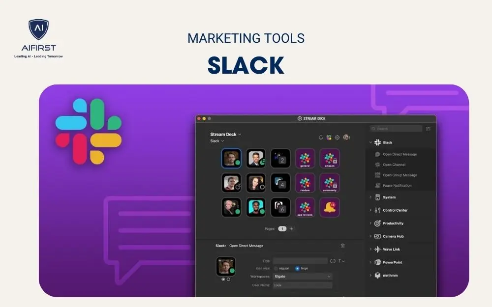 Marketing Tools quản lý công việc - Slack