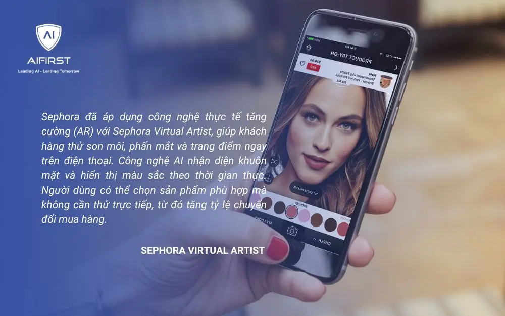 Sephora Virtual Artist - Công cụ thử son môi, trang điểm bằng AR