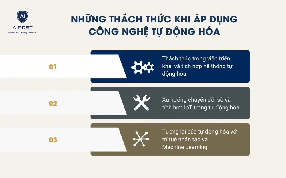 Những thách thức khi áp dụng công nghệ tự động hóa