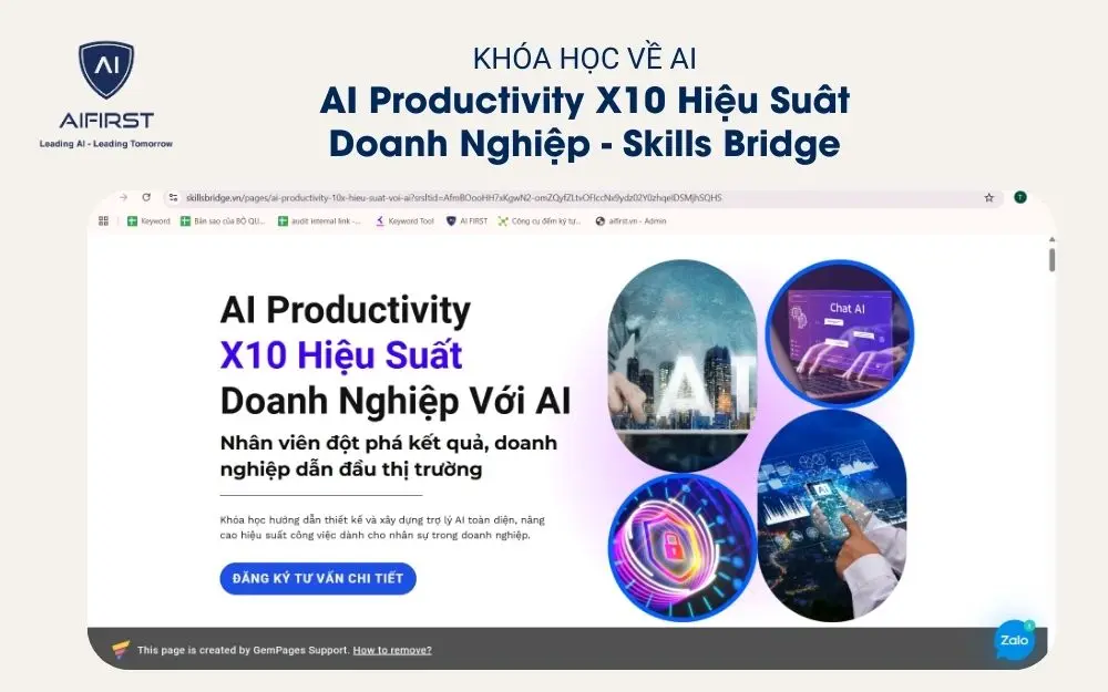 Khóa học AI Business tại TAKI Academy