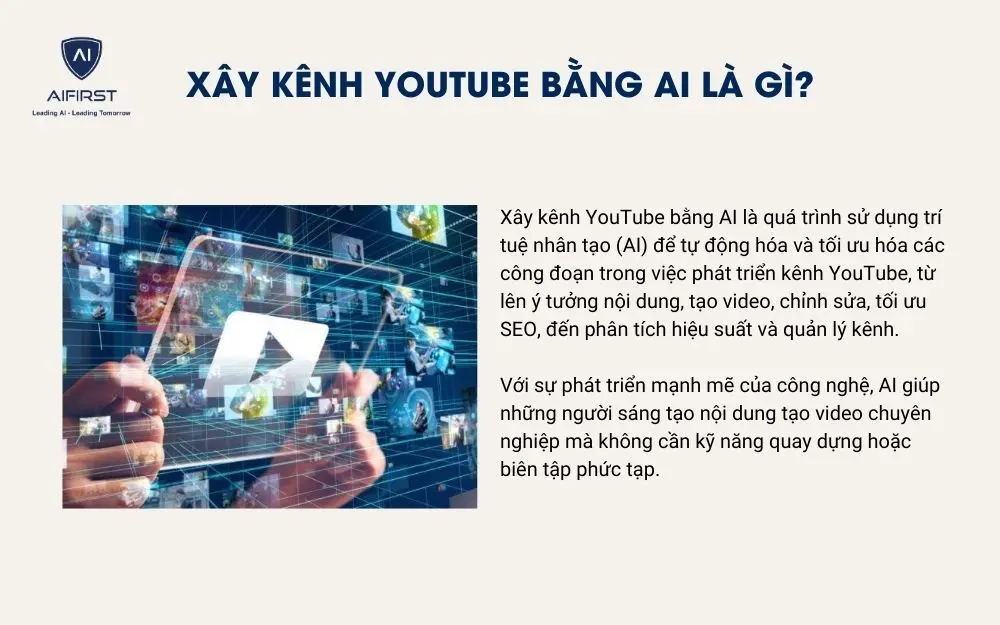 Xây kênh YouTube bằng AI là gì?