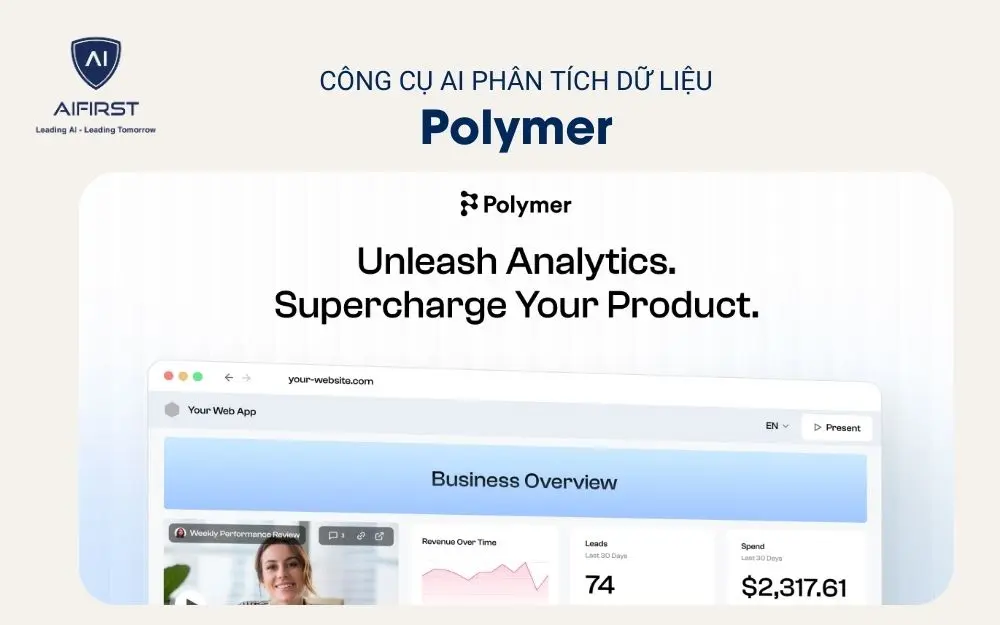 Công cụ AI phân tích dữ liệu - Polymer