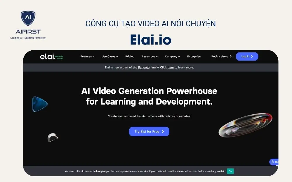 Công cụ tạo video AI nói chuyện - Elai io