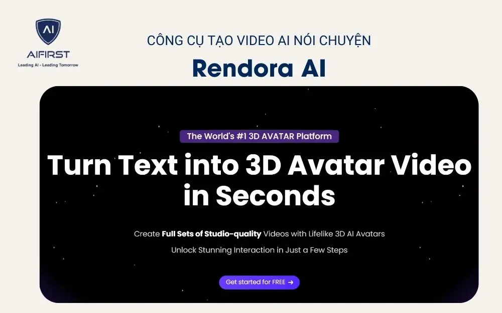 Công cụ tạo video AI nói chuyện - Rendora AI