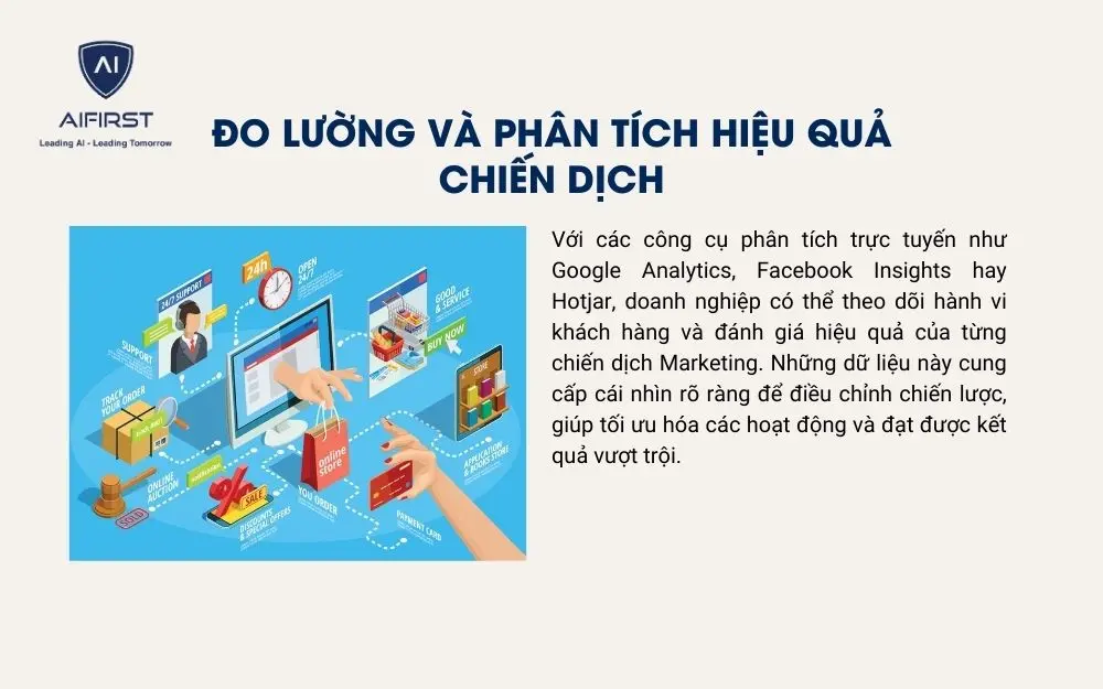 Sử dụng công cụ giúp phân tích và đo lường hiệu quả chiến đích