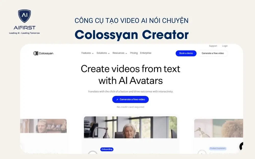 Công cụ tạo video AI nói chuyện - Colossyan Creator