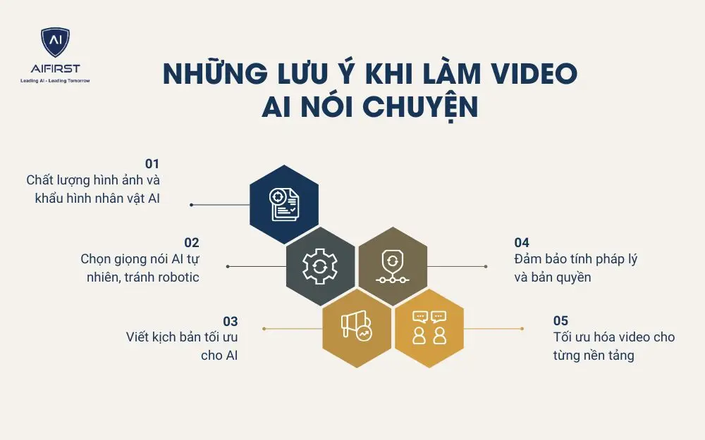 Những lưu ý khi làm video AI nói chuyện