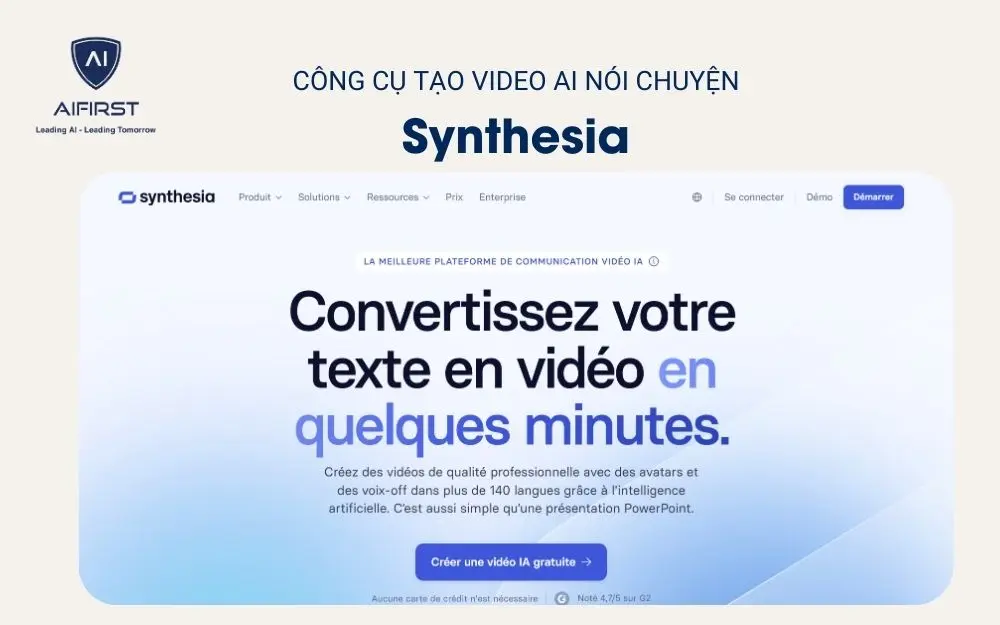 Công cụ tạo video AI nói chuyện - Synthesia