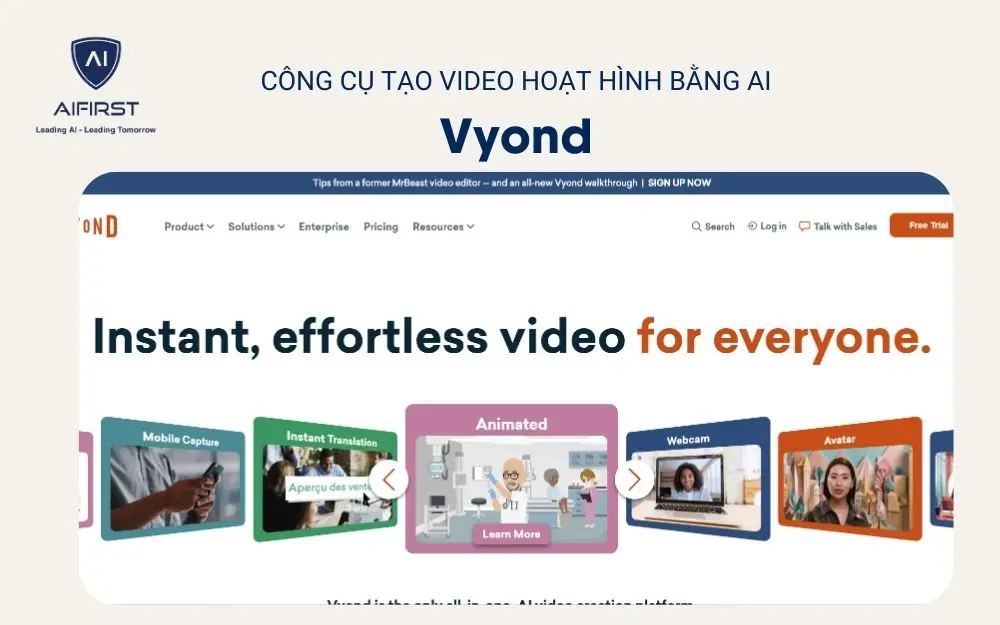 Tạo video hoạt hình bằng AI với Vyond