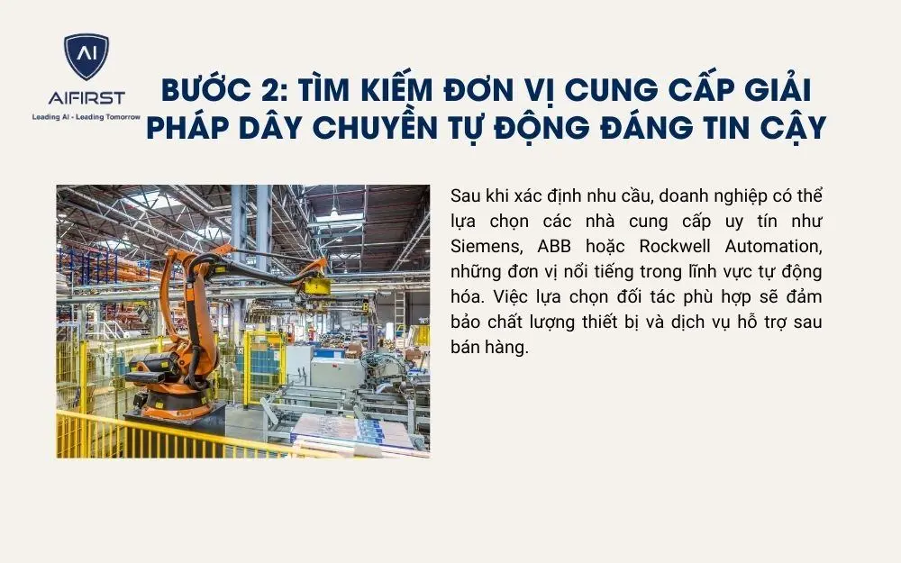 Tìm kiếm đơn vị cung cấp dây chuyền phù hợp với quy trình sản xuất