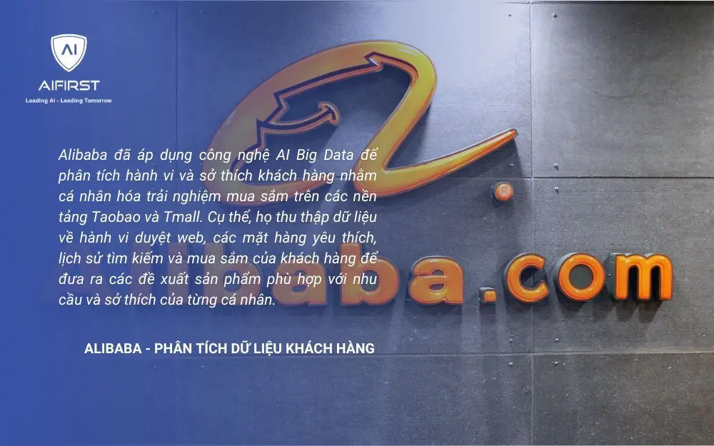 Alibaba phân tích dữ liệu hành vi người dùng thông qua website mua sắm