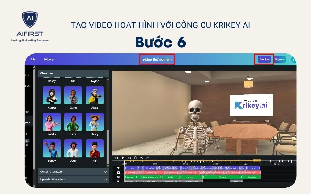 Đặt tên cho video và nhấn “Download”