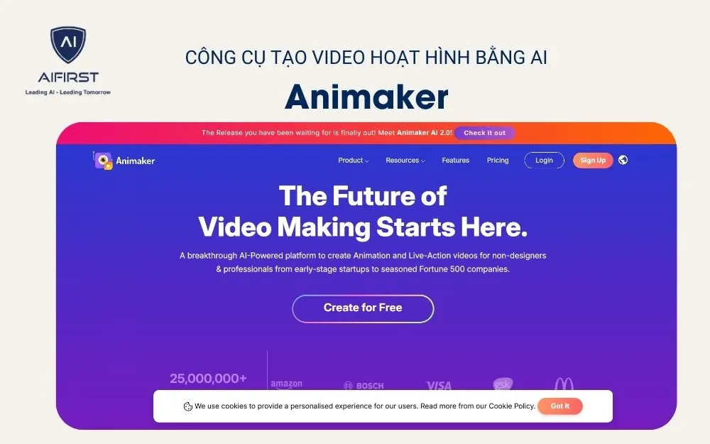 Tạo video hoạt hình bằng AI với Animaker