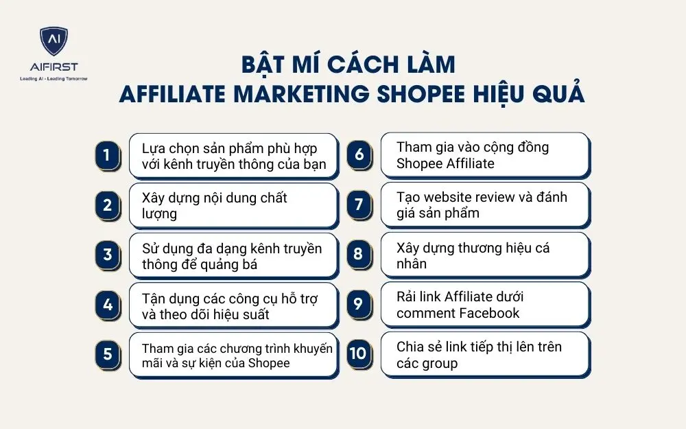 10 cách làm Affiliate Shopee hiệu quả, kiếm tiền cực dễ