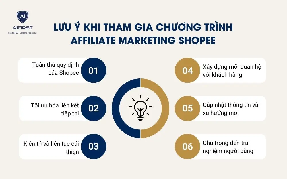 6 lưu ý khi tham gia chương trình Affiliate Shopee