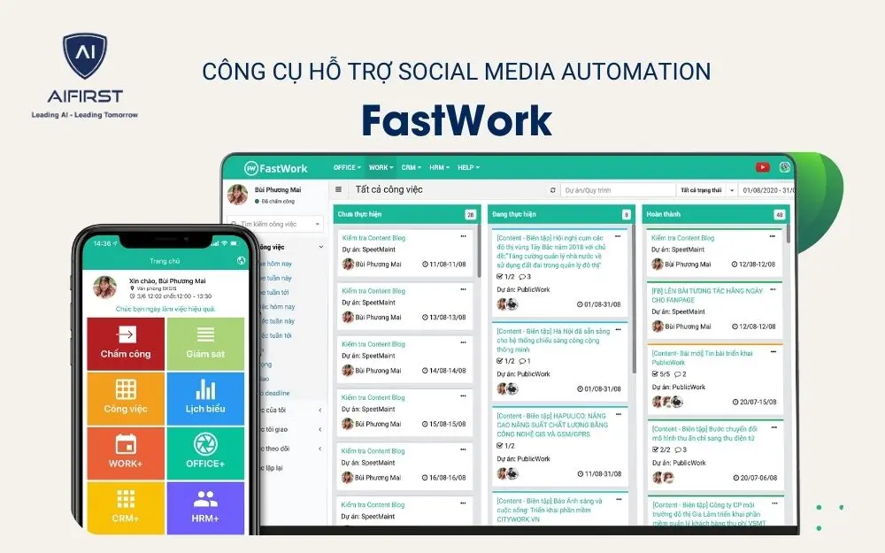 Công cụ hỗ trợ Social Media Automation - FastWork