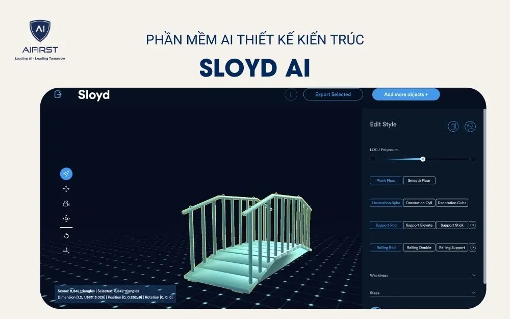 Phần mềm AI thiết kế kiến trúc - Sloyd.AI