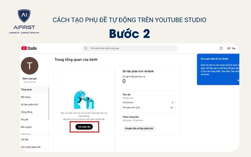 “Tải video lên”