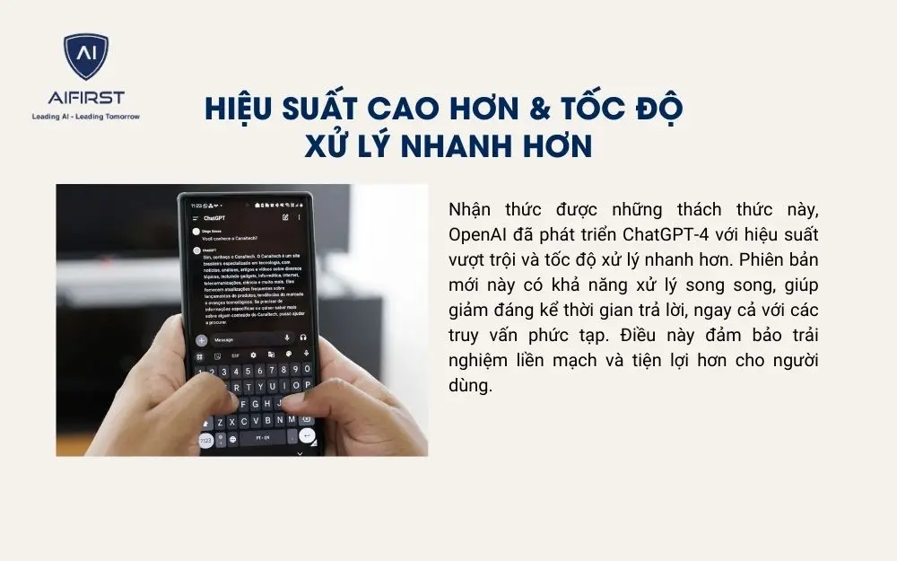 Cải thiện tốc độ xử lý và trả lời câu hỏi nhanh hơn