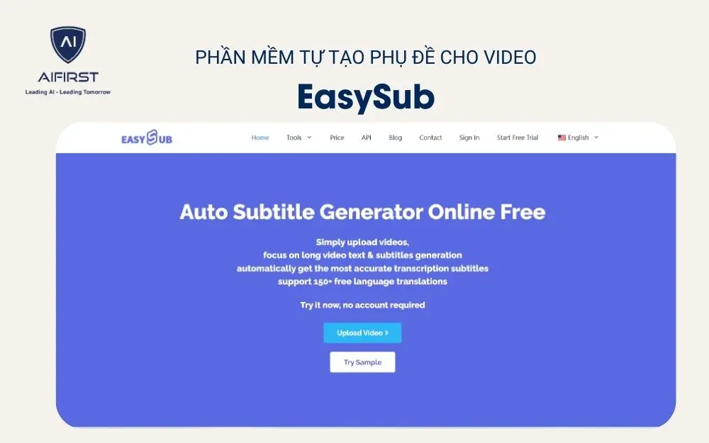 Phần mềm tự tạo phụ đề cho video - EasySub