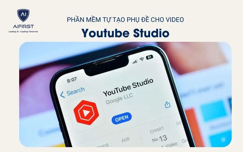 Phần mềm tự tạo phụ đề cho video - Youtube Studio