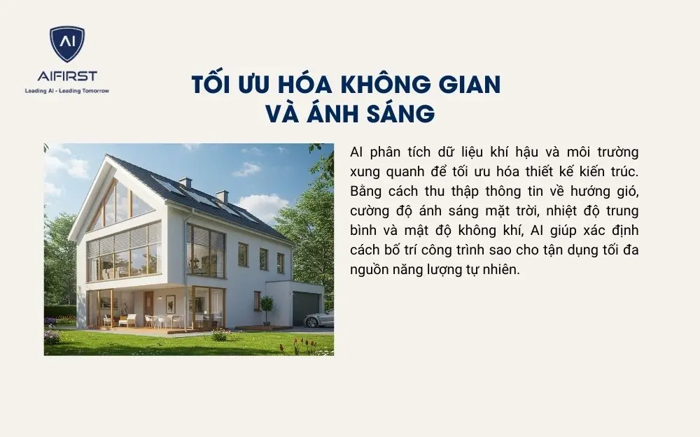 Công nghệ AI giúp tối ưu hóa không gian và ánh sáng ngôi nhà