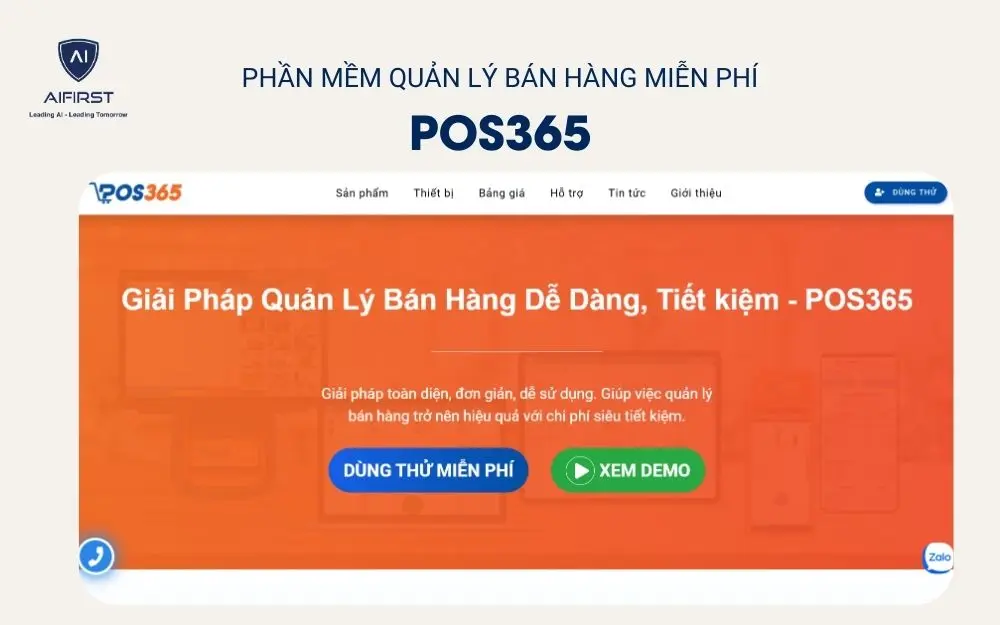 Phần mềm quản lý bán hàng miễn phí - POS365