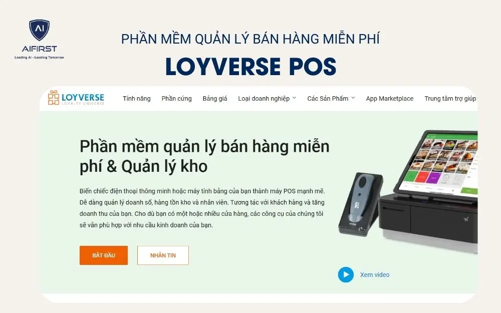 Phần mềm quản lý bán hàng miễn phí - Loyverse POS