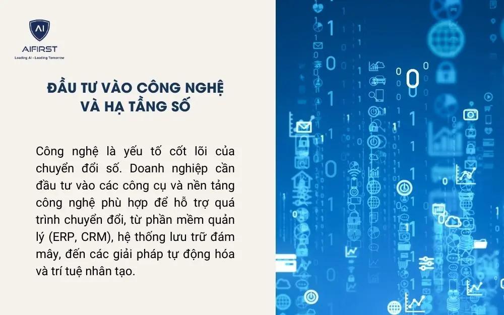 Đầu tư vào công nghệ và hạ tầng số