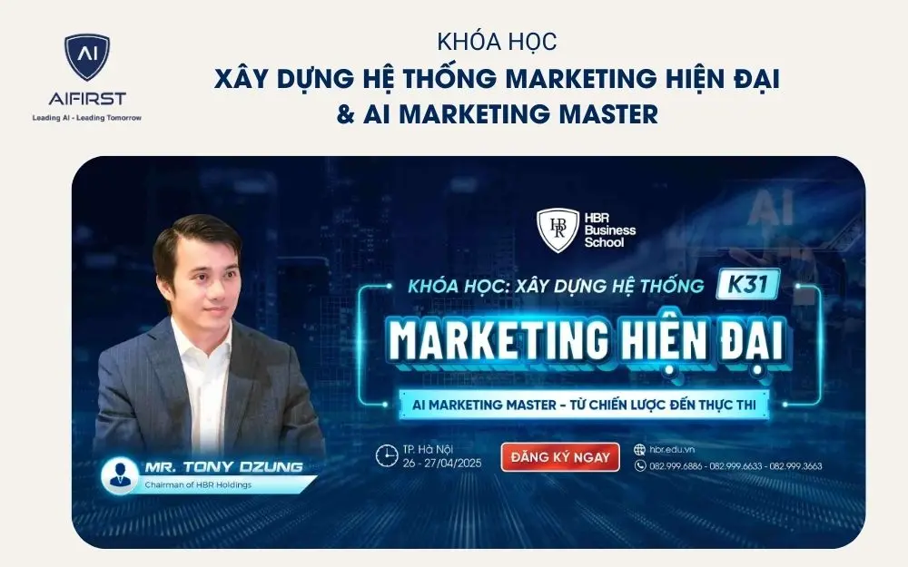Khóa học xây dựng hệ thống marketing hiện đại & AI marketing master