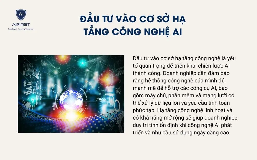 Đầu tư vào cơ sở hạ tầng công nghệ AI