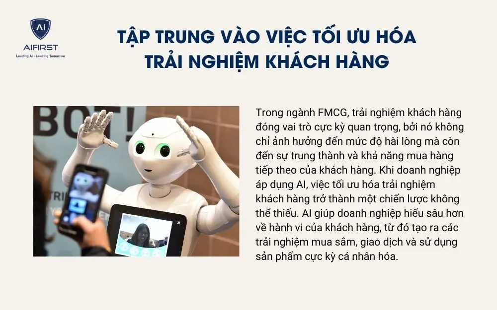 Tập trung vào việc tối ưu hóa trải nghiệm khách hàng