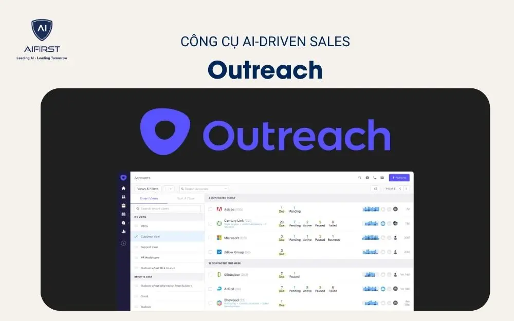 Công cụ AI-driven sales – Outreach
